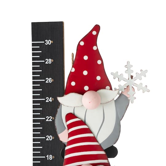 Glitzhome® 3ft. Lighted LED Gnome Snow Gauge Yard Stake